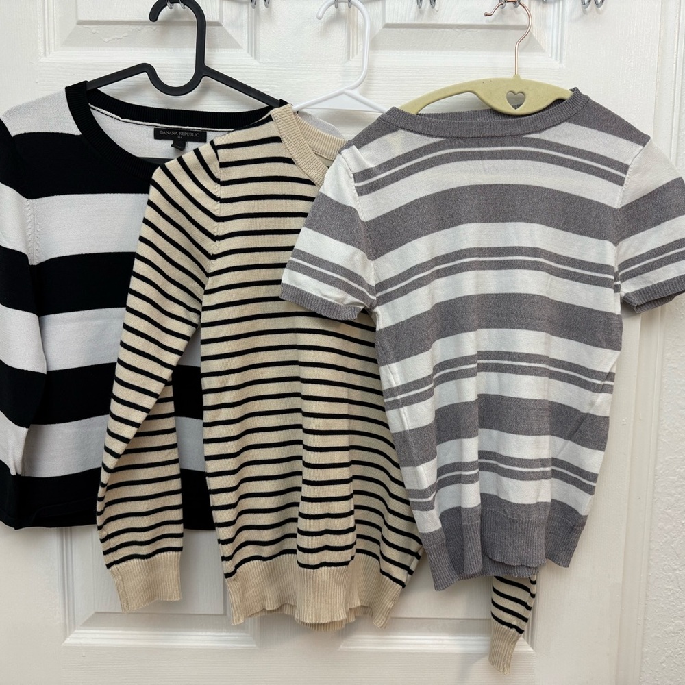 Banana Republic and Jing Striped Sweater and T-Shirt Set